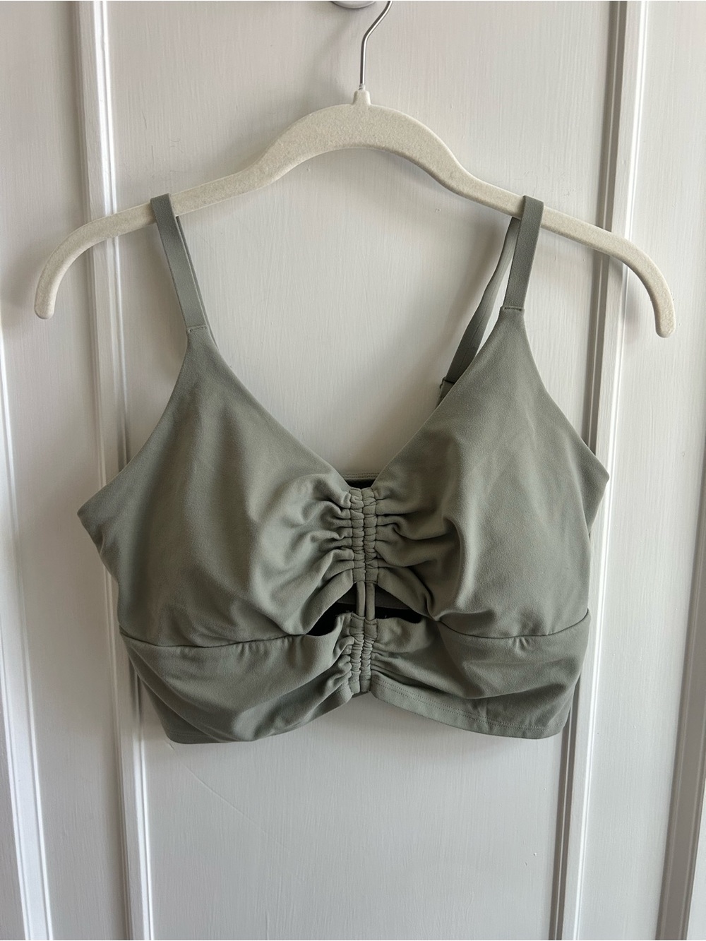 Green Athleta Clinched Longline Sports Bra size M